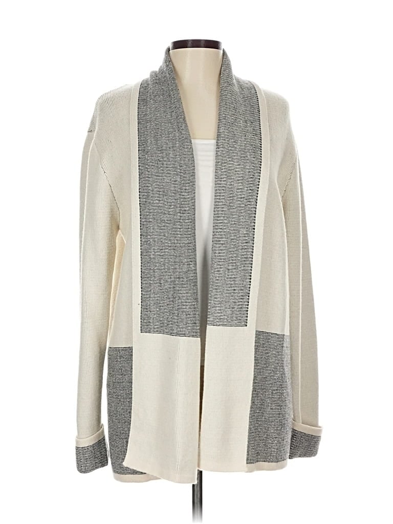 Pre-owned Skies Are Blue Cardigan Sweater In White