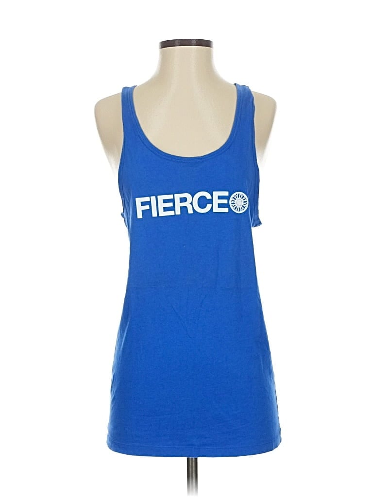 Pre-owned Soulcycle Tank Top Blue Strapless Neckline Tops