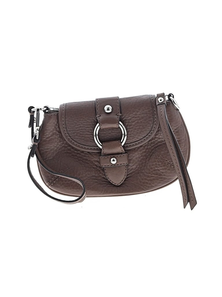 Pre-owned Banana Republic Leather Wristlet In Brown