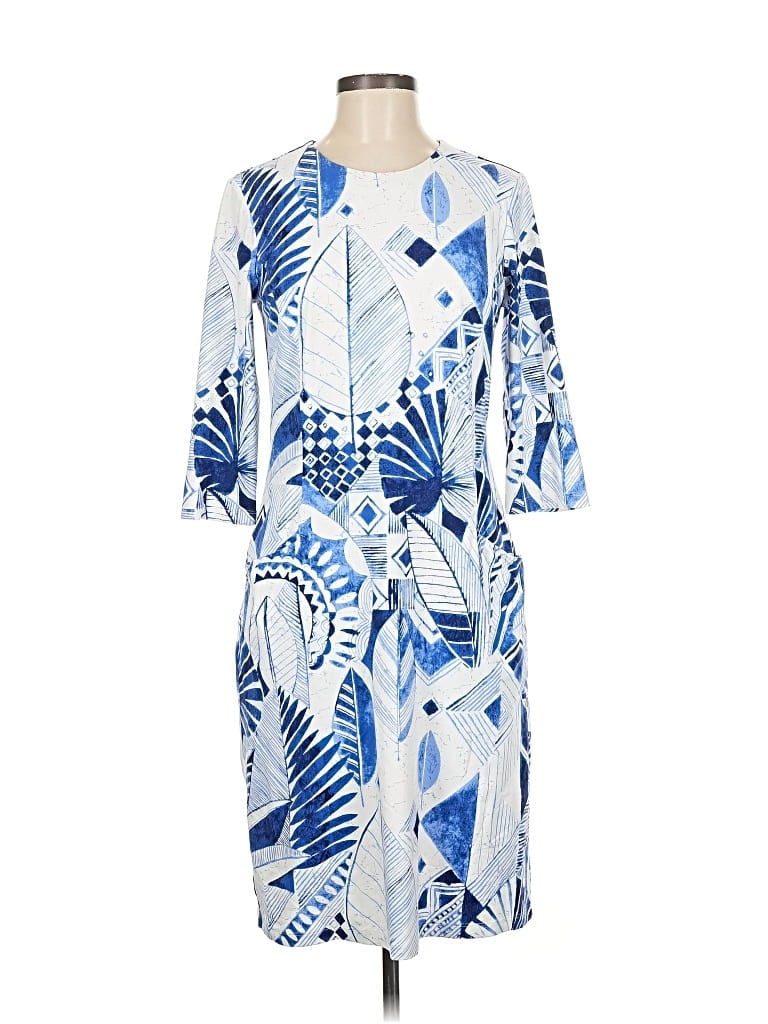 Pre-owned J. Mclaughlin Casual Dress In Blue