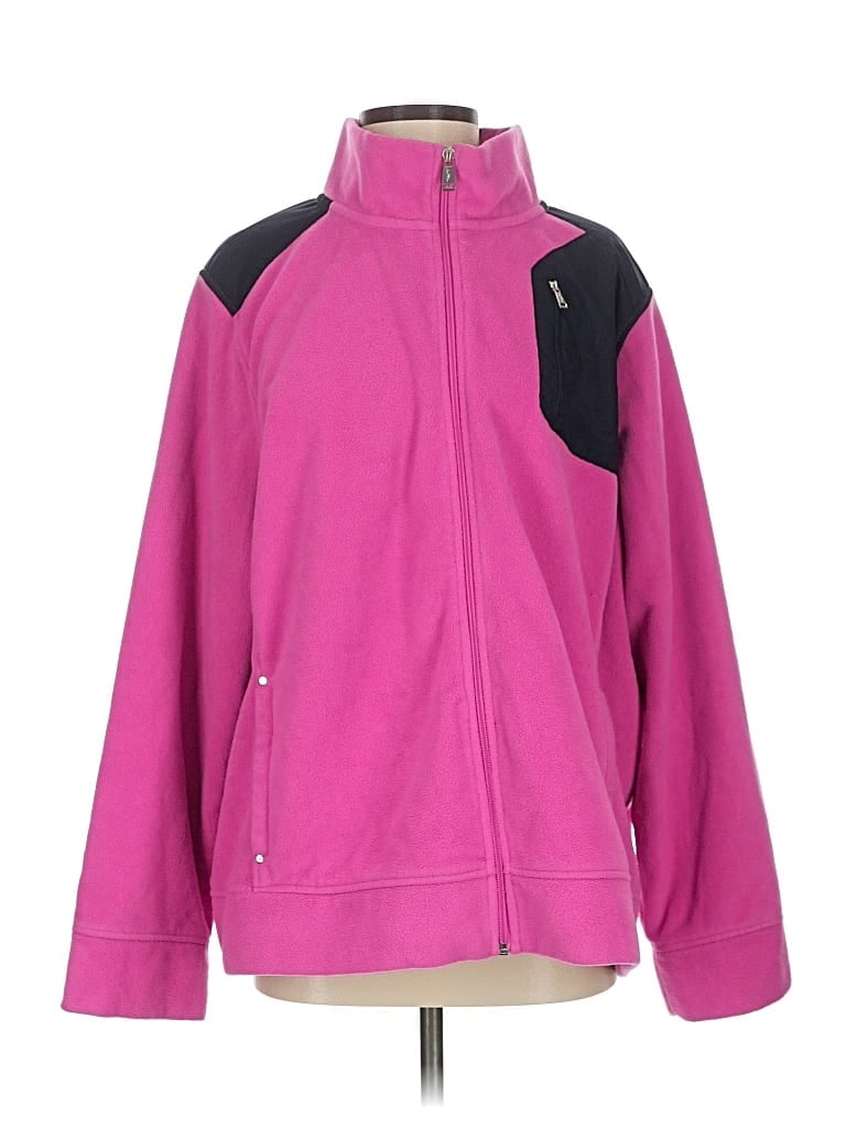 Pre-owned L-rl Lauren Active Ralph Lauren Fleece Jacket In Pink