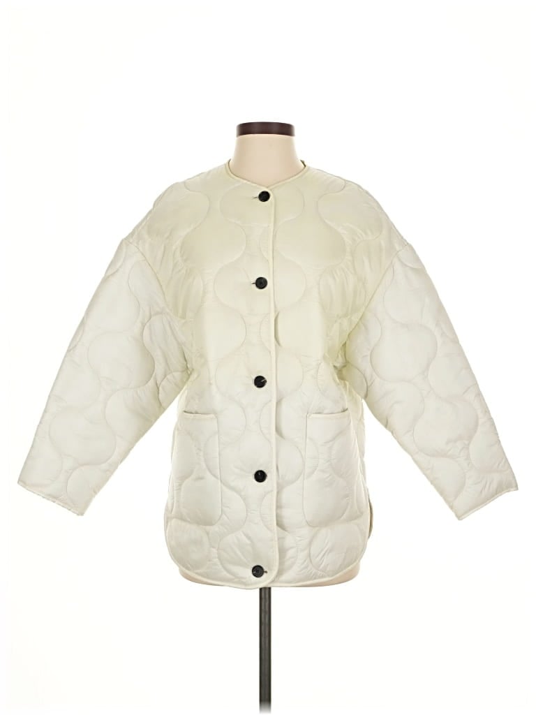 Pre-owned Mng Coat In White