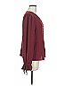 CeCe Burgundy Long Sleeve Blouse Size M - photo 4