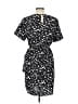 Shein 100% Polyester Polka Dots Black Casual Dress Size 12 - photo 2