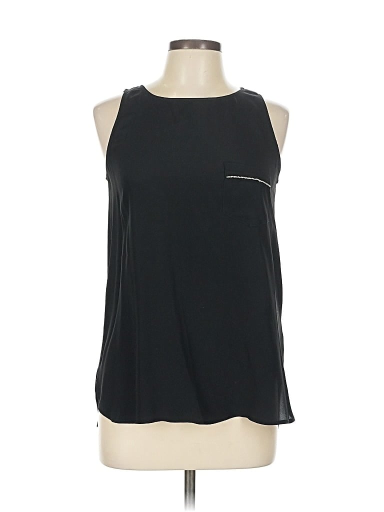 Pre-owned Milano Sleeveless Blouse In Black
