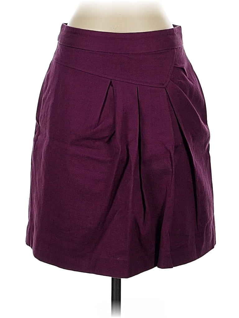 Pre-owned Tabitha Formal Skirt In Burgundy