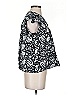 Dylan 100% Cotton Floral Black Short Sleeve Blouse Size S - photo 4