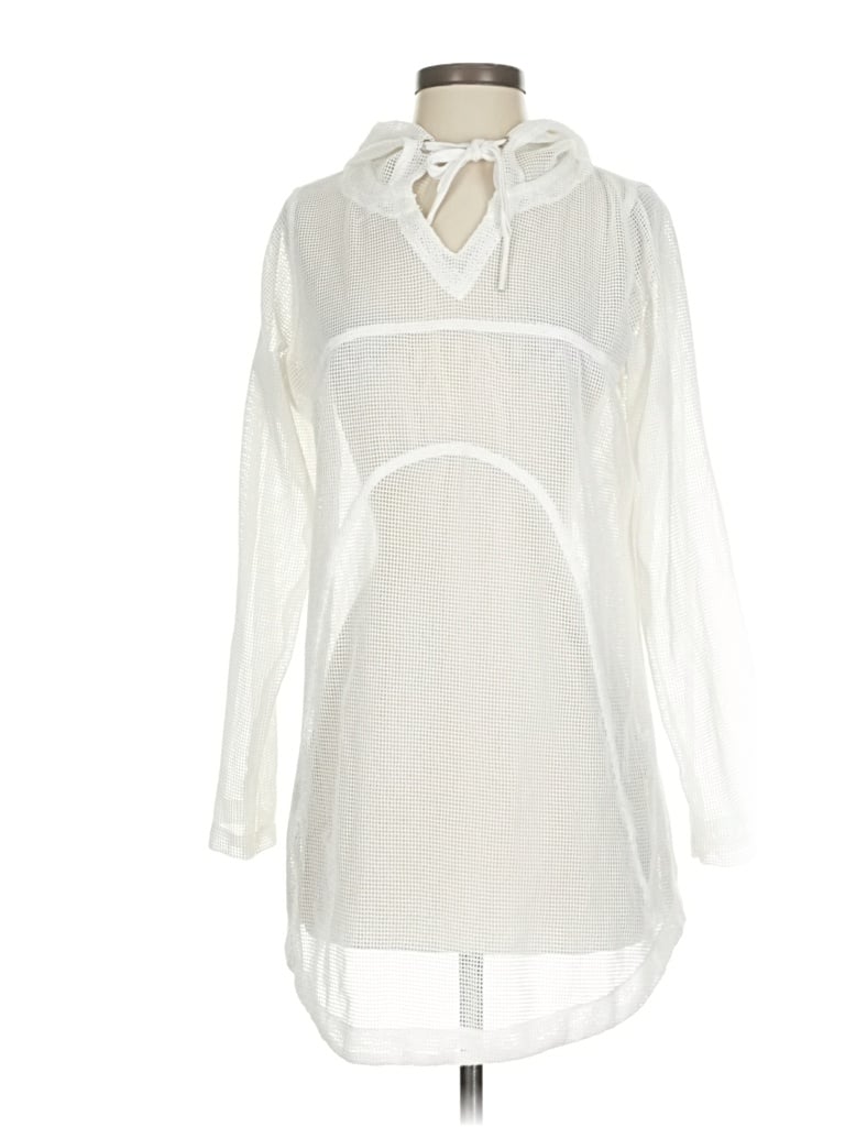 Pre-owned Ethyl Poncho In White