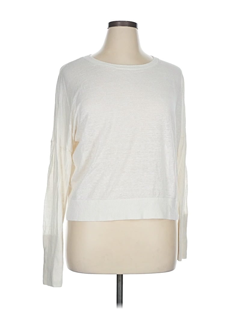 Pre-owned Banana Republic Pullover Sweater In White
