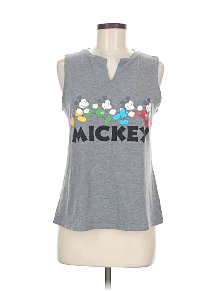 Pre-owned Disney Sleeveless T-shirt In Gray