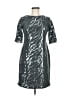 Scarlett Metallic Silver Cocktail Dress Size 6 - photo 1