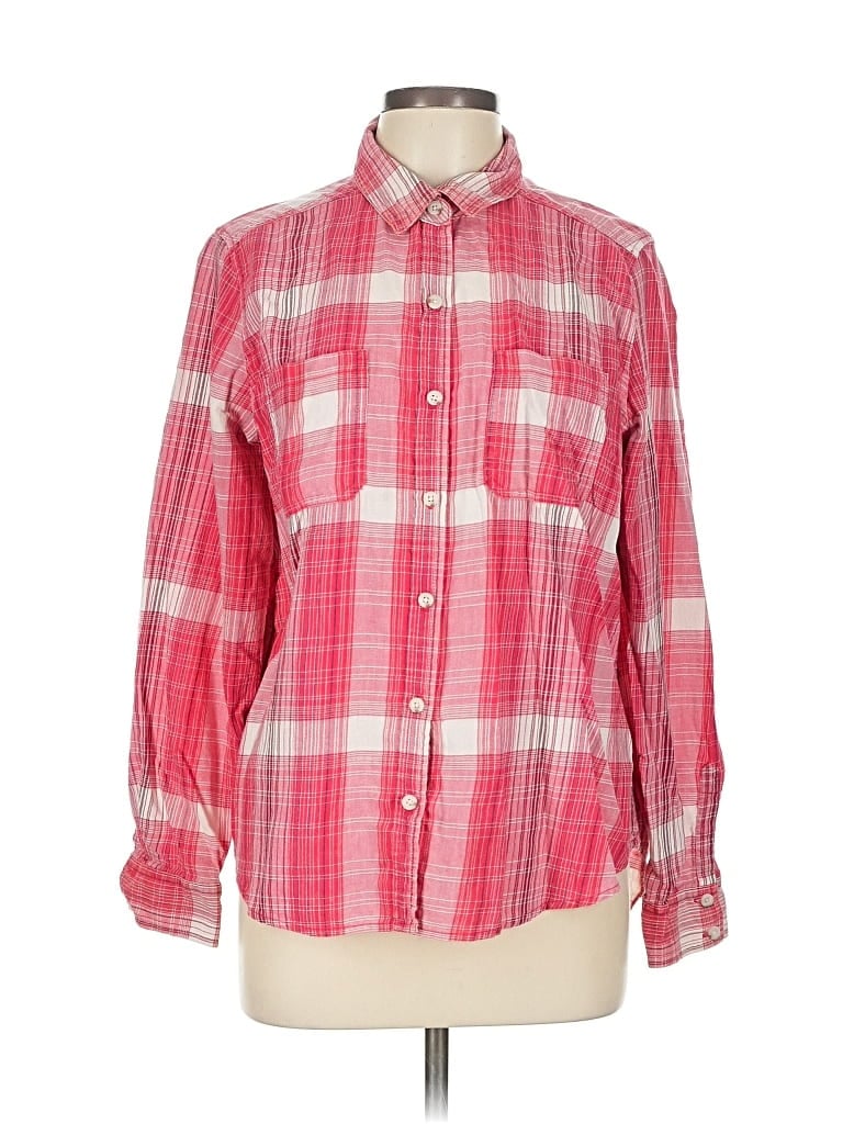 Pre-owned Universal Thread Long Sleeve Button Down Shirt In Pink