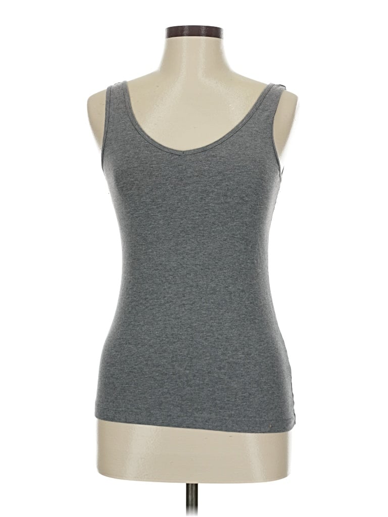 Pre-owned Felina Tank Top Gray Strapless Neckline Tops