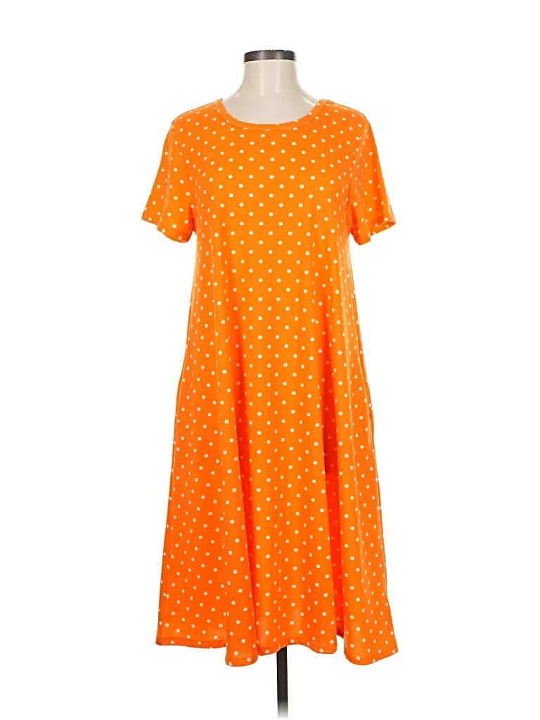 Pre-owned Lularoe Casual Dress In Orange