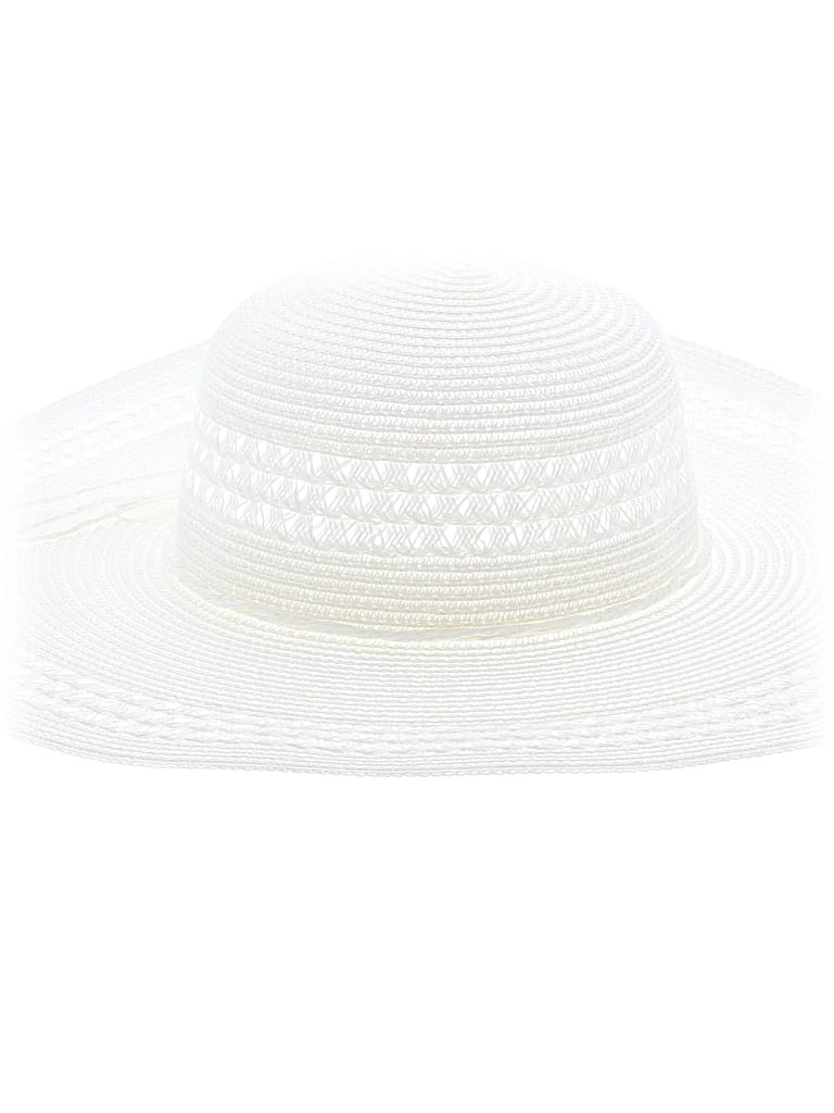 Pre-owned Assorted Brands Sun Hat In White