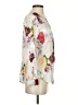 Assorted Brands 100% Cotton Floral Ivory 3/4 Sleeve Blouse Size S - photo 4