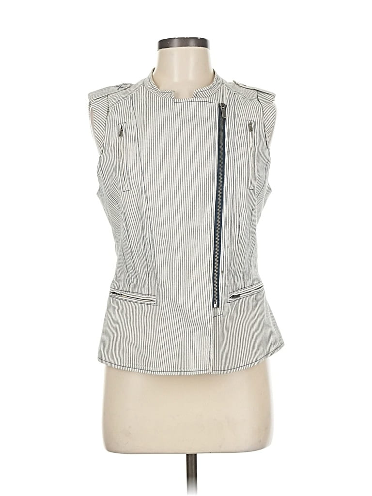 Pre-owned Bcbgmaxazria Vest In Gray