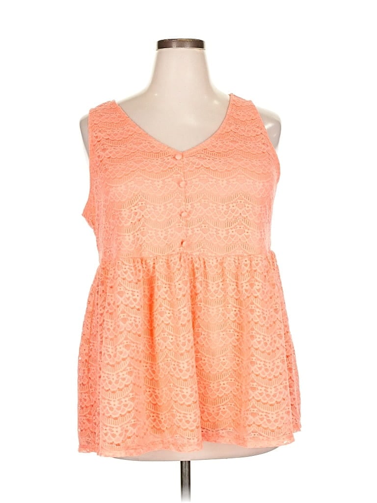 Torrid Sleeveless Blouse In Orange