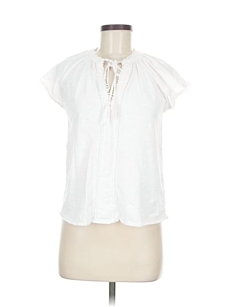 ELIE TAHARI Pre-owned Short Sleeve Blouse In White