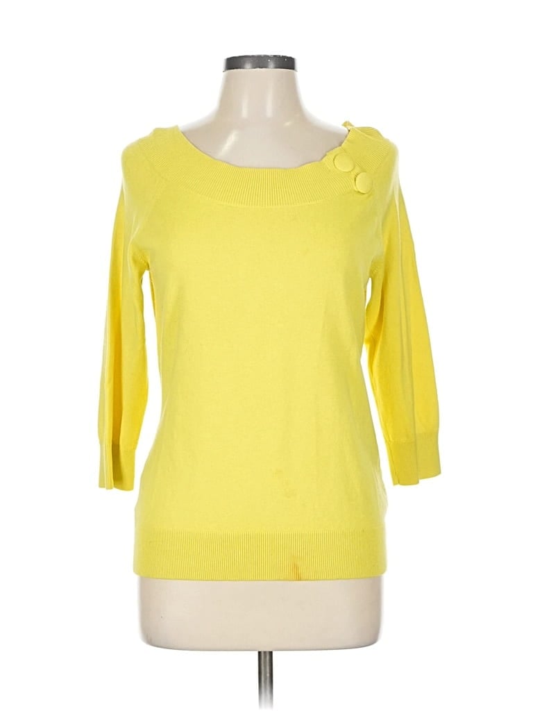 Pre-owned Banana Republic Cardigan Sweater In Yellow