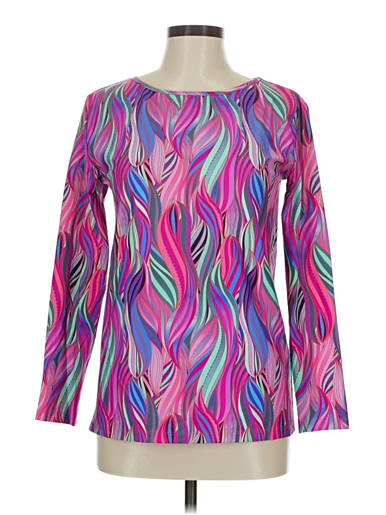 Pre-owned Glamourpuss Nyc Long Sleeve T-shirt In Pink