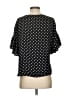 Slate & Willow Polka Dots Black Short Sleeve Blouse Size S - photo 2