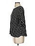 Slate & Willow Polka Dots Black Short Sleeve Blouse Size S - photo 5