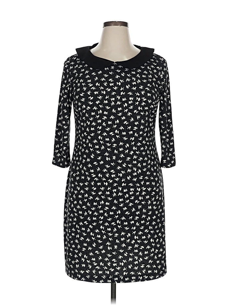 Pre-owned Gabby Skye Casual Dress In Black