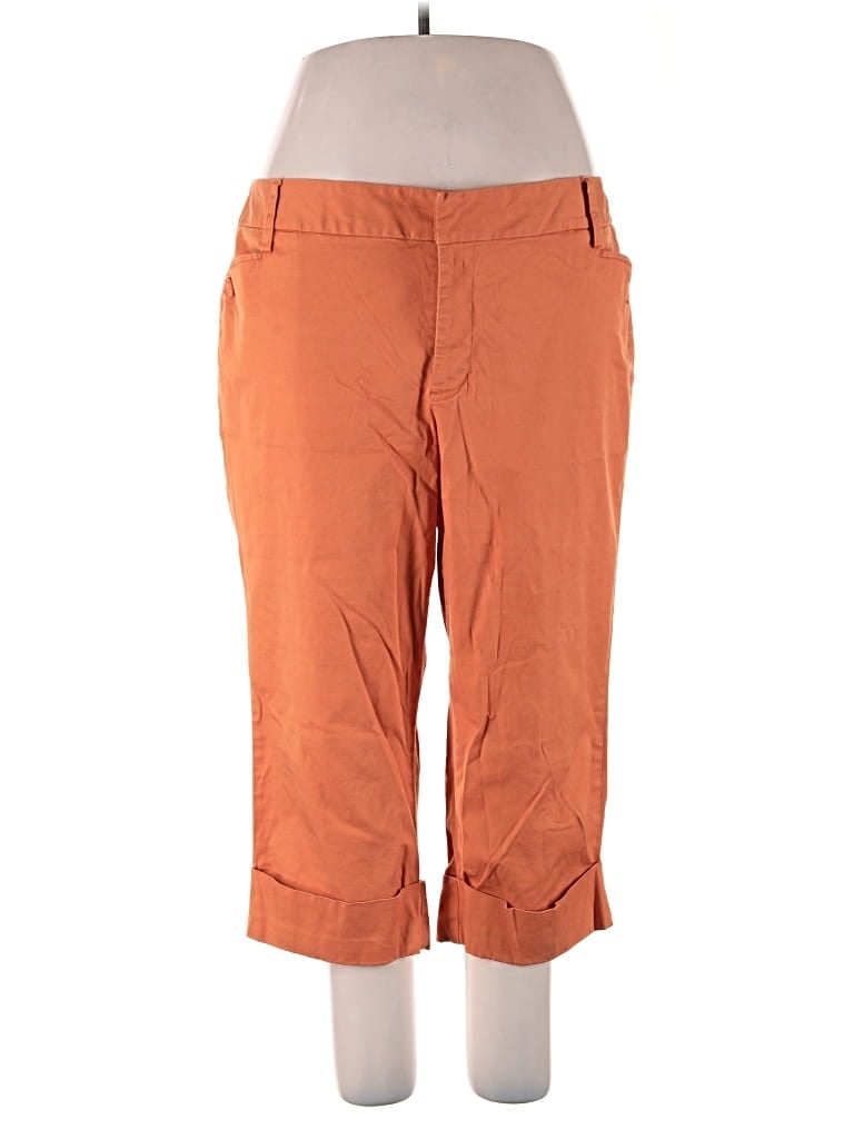 Pre-owned Venezia Khaki Pant In Orange