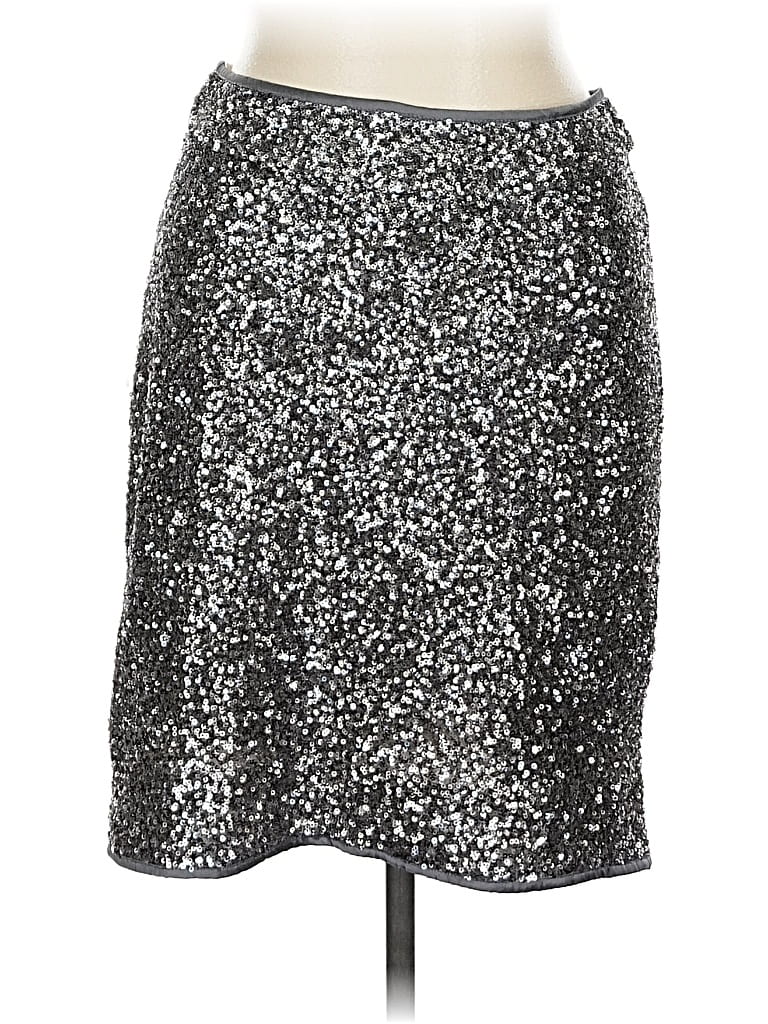 Pre-owned Boston Proper Casual Skirt In Silver