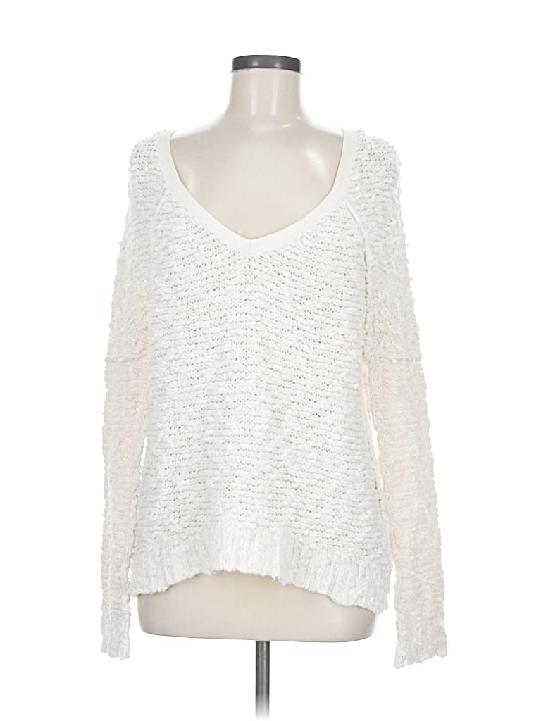 Pre-owned Free People Pullover Sweater In White