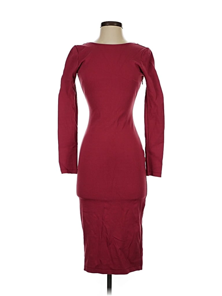 Pre-owned Lulus Casual Dress In Burgundy