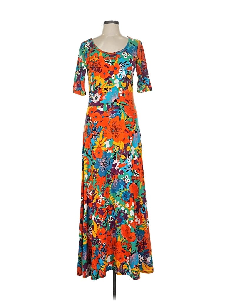 Pre-owned Lularoe Casual Dress In Orange