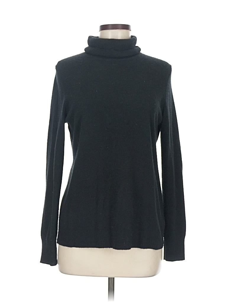 Pre-owned Talbots Cashmere Pullover Sweater In Black