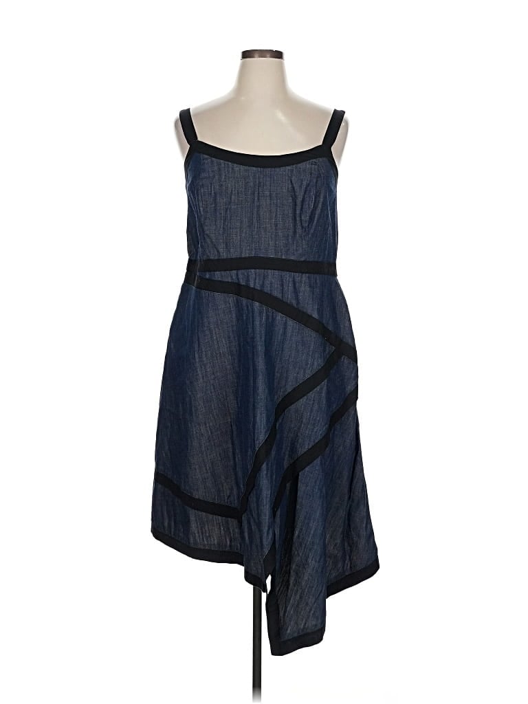 Pre-owned Eloquii Casual Dress In Blue