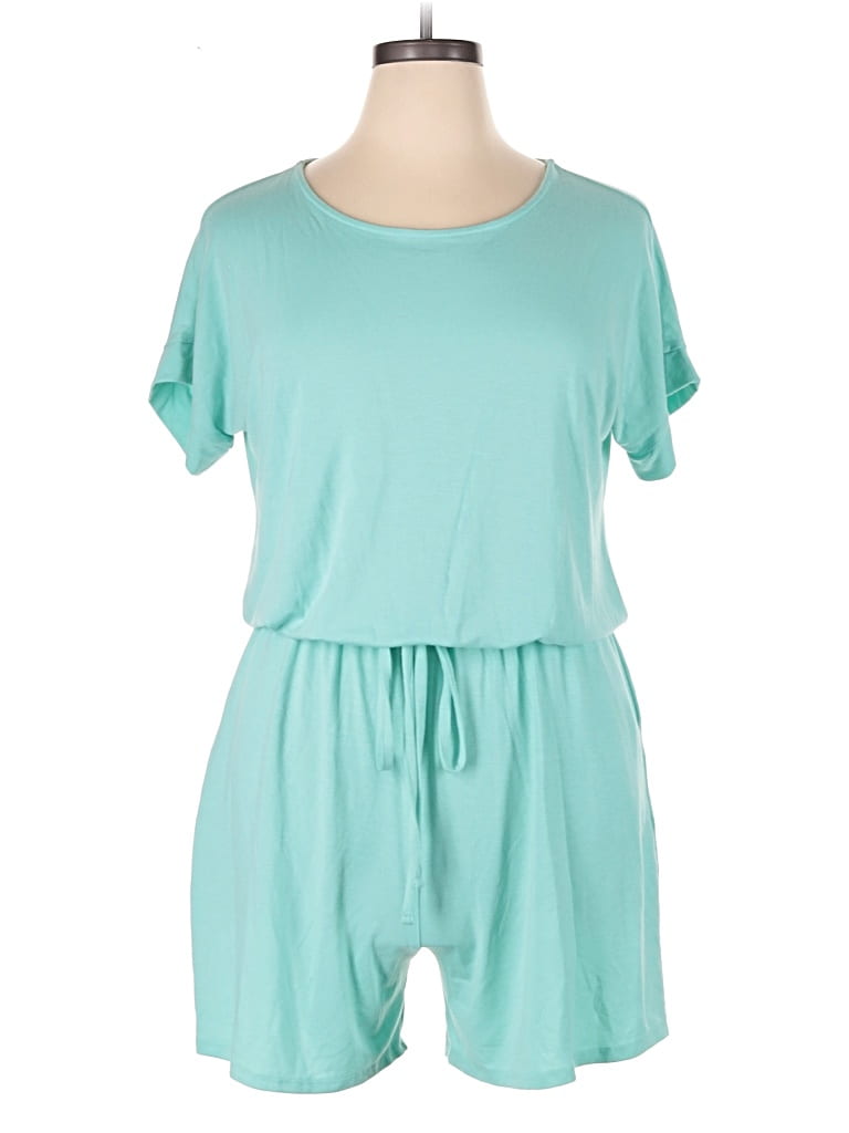 Pre-owned Zenana Romper In Blue