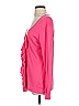 DKNYC Solid Pink Long Sleeve Blouse Size S - photo 5