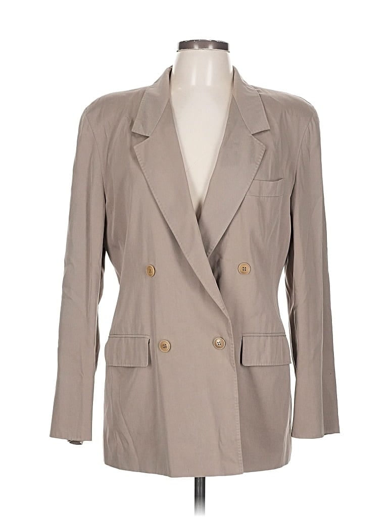 Pre-owned Made In Italy Blazer Jacket In Brown