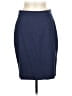 Banana Republic Solid Blue Wool Skirt Size 8 - photo 1