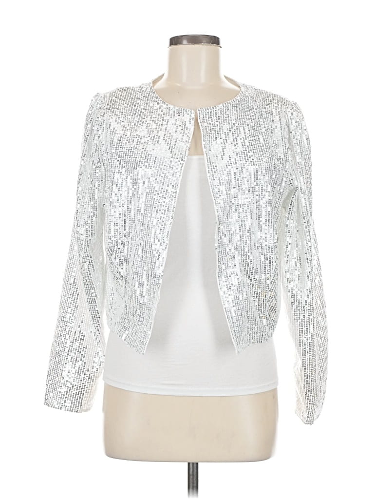 Pre-owned Unbranded Jacket In Silver