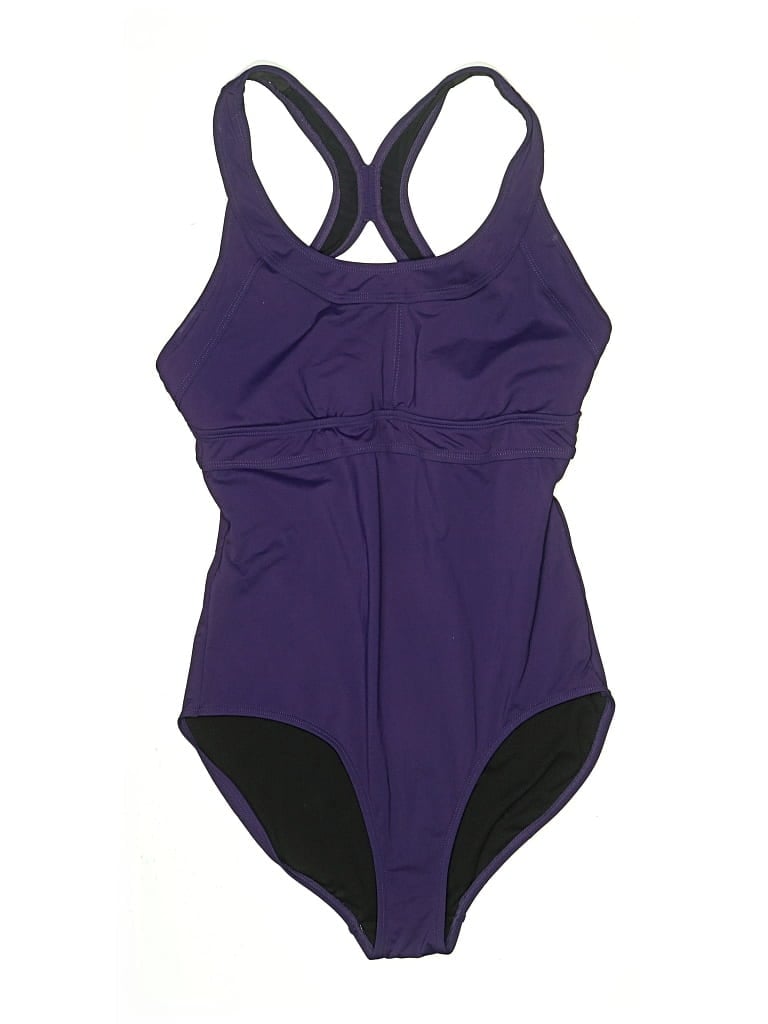 Pre-owned Athleta One Piece Swimsuit In Purple
