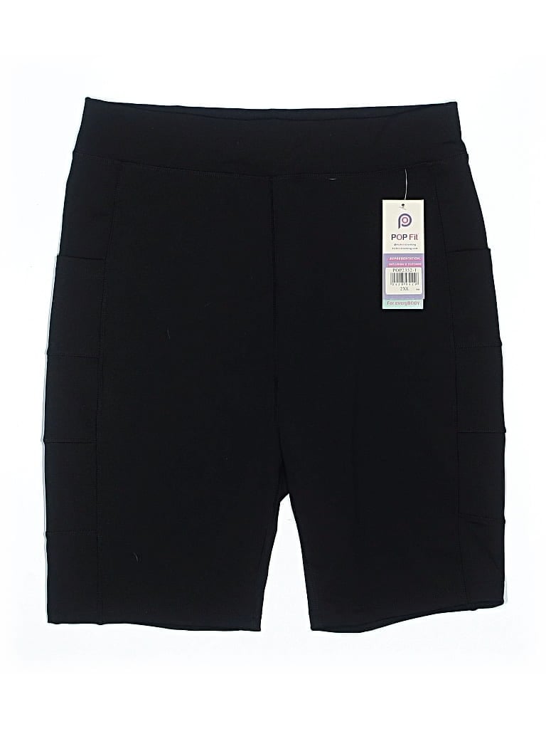 Pop Fit Athletic Shorts In Black