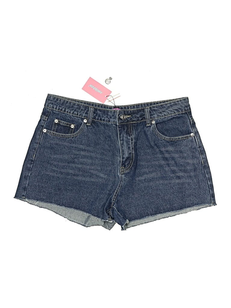 Edikted Denim Shorts In Blue