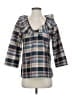 Devon Baer Blue 3/4 Sleeve Blouse Size XS - photo 1