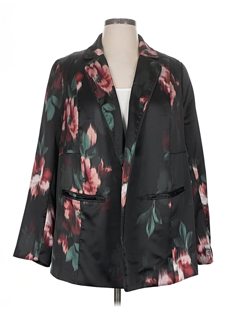 Pre-owned Torrid Blazer Jacket In Black