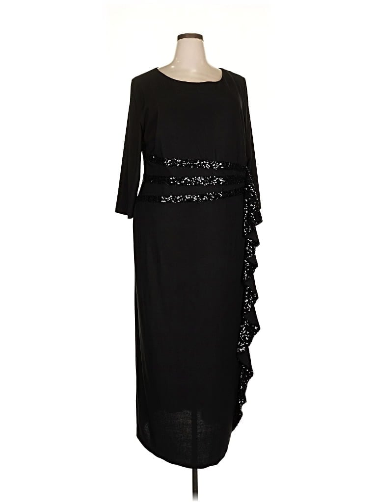 Pre-owned R & M Richards Casual Dress In Black