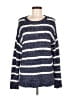 Caslon Stripes Blue Pullover Sweater Size M - photo 1
