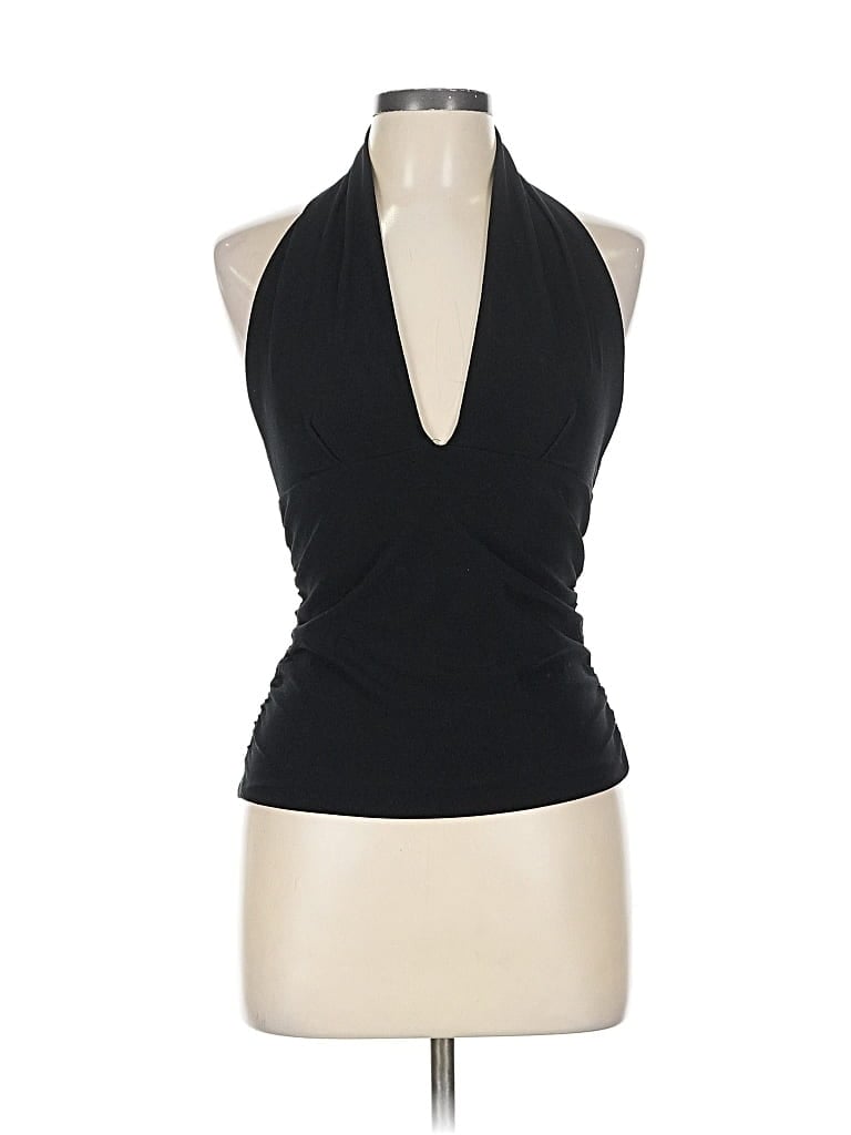 Pre-owned Zara Tank Top Black Halter Neckline Tops
