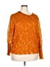 Terra & Sky 100% Polyester Orange 3/4 Sleeve Blouse Size 4X - photo 1