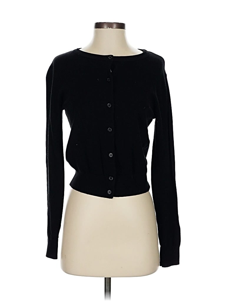 Pre-owned H&m Cardigan Sweater In Black